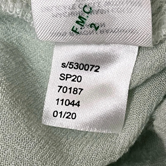 Ann Taylor Mint Green Button Up Semi Sheer Blouse Casual Modest Mature Womens S - Picture 6 of 9